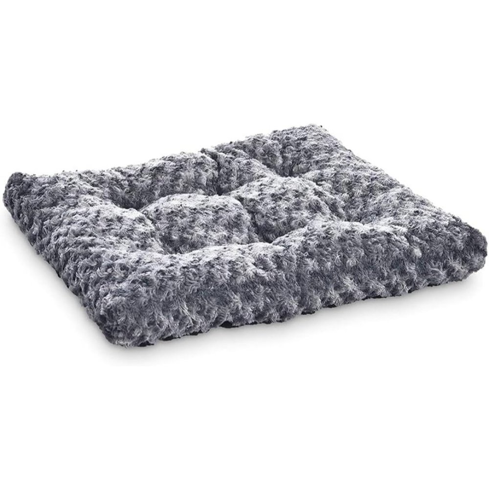 Basics Plush Pet Bed and Dog Crate Pad With Stitched Tufting 29 x 21 x 3 Inches